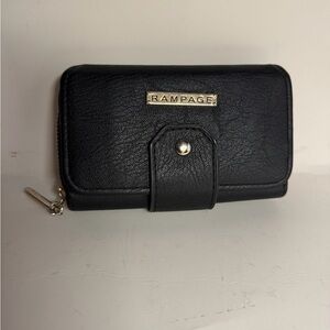 Rampage Black Wallet with Gold Detail